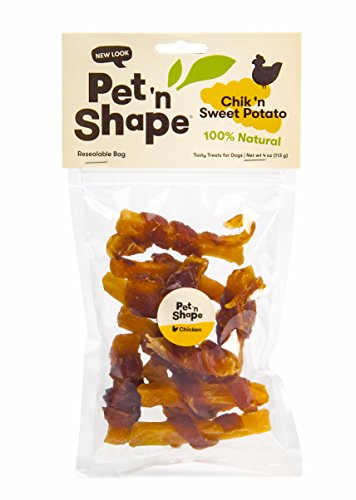 Pet 'n Shape Chik 'n Sweet Potato - All Natural Dog Treats, Chicken, 4 oz