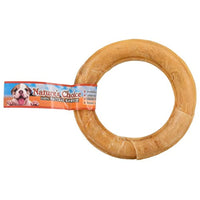 Loving Pets Corp/Great Orient Jeffers Natural Pressed Rawhide 6" Donut Ring
