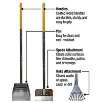 
              Wee-Wee Dog Waste Pick-Up Tool Set with Rake, Spade & Pan, Small
            