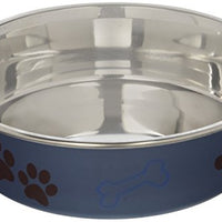Loving Pets 7463 Metallic Bella Bowl, Medium, Blueberry