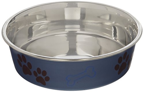 Loving Pets 7463 Metallic Bella Bowl, Medium, Blueberry