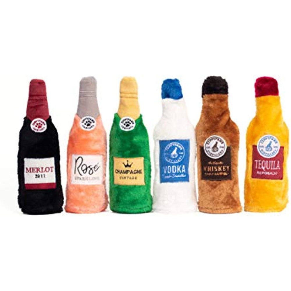 Zippy Paws - Happy Hour Crusherz Drink Themed Crunchy Water Bottle Dog Toy - Vodka