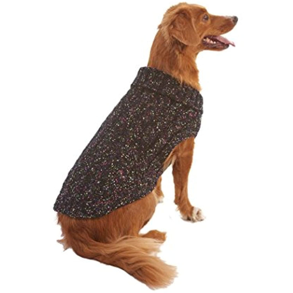 Fashion Pet Lookin' Good! Multi-Crochet Sweater, X-Small, Black