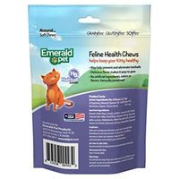 Emerald Pet Feline Hairball Soft Natural Grain Free Cat Chew, Made in USA