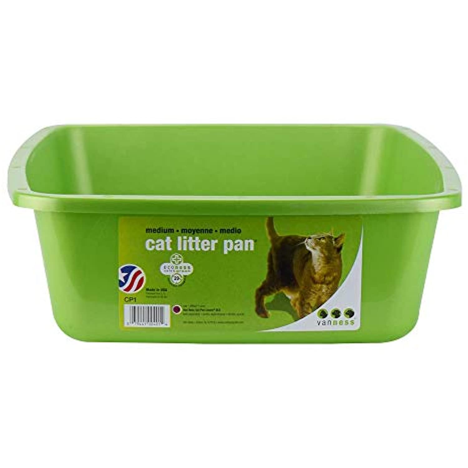 VAN NESS Cat Litter Pan, Blue, Small 