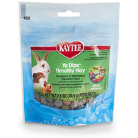 Kaytee Fiesta Blueberry And Strawberry Flavor Yogurt Dipped Timothy Hay For Small Animals, 2.5-Oz Bag