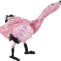SPOT Mini Skinneeez | Stuffless Dog Toy with Squeaker For All Dogs | Tug-Of-War Toy For Small and Large Breeds | 13" | Flamingo Design | By Ethical Pet