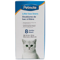 Petmate Jumbo Litter Pan Liners, 8 Pack