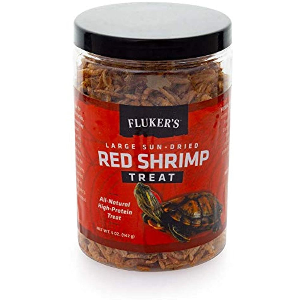 Fluker's Sun-Dried Red Shrimp Reptile Treat Large 5oz