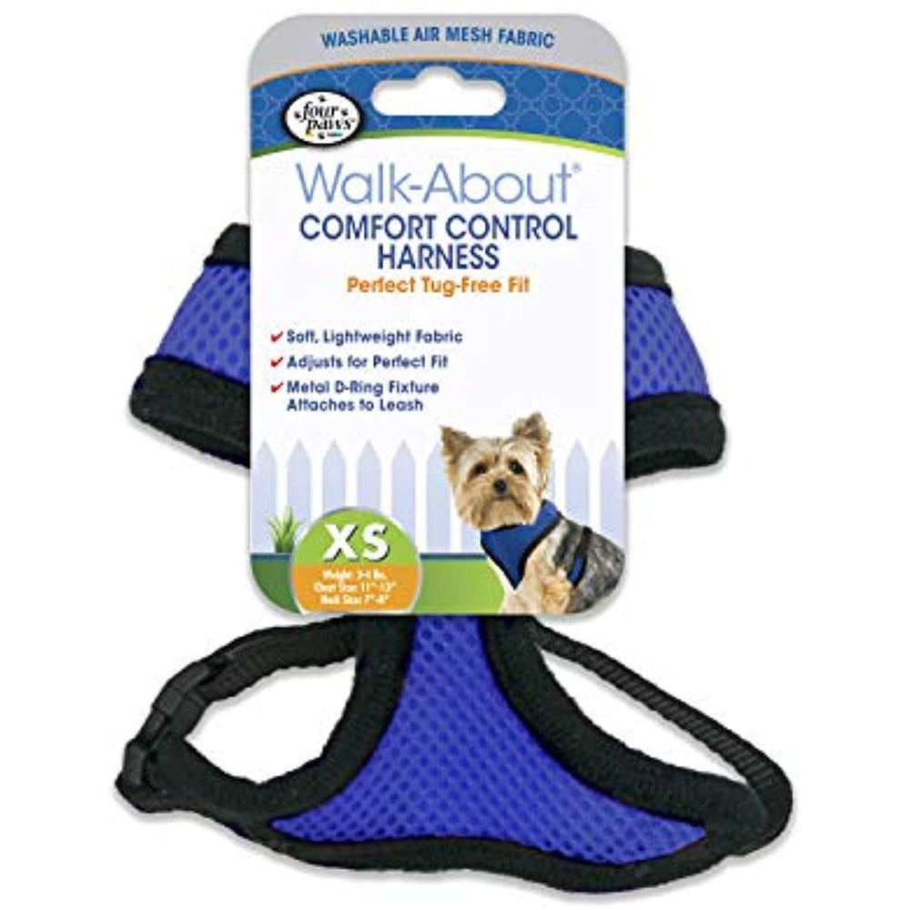 Four Paws Comfort Control Dog Harness Blue Extra Small