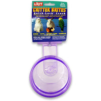 Lixit Corporation SLX0510 Critter Brites Small Animal Quick Lock Crock, 10-Ounce, Colors Vary