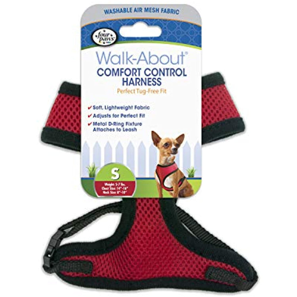 Four Paws Comfort Control Dog Harness Red Small