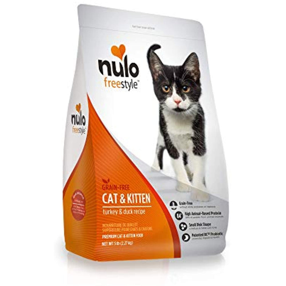 Nulo Adult & Kitten Grain Free Dry Cat Food With Bc30 Probiotic (Turkey, 5Lb Bag)
