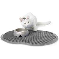 
              Petmate Le Bistro Single Pet Food Mat, Gray, Small
            