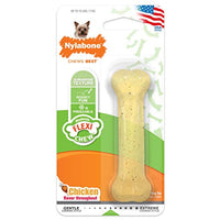 Nylabone Flexichew Petit Chicken Flavored Bone Dog Chew Toy