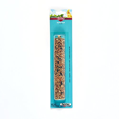 Kaytee Forti Diet Pro Health Honey Bird Stick Treats For Cockatiels, 4-Ounce