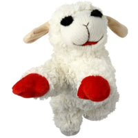 Multipet Plush Dog Toy, Lambchop, 10", White/Tan