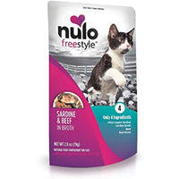 Nulo, Freestyle Sardine & Beef in Broth Cat Food Pouch, 2.8 oz