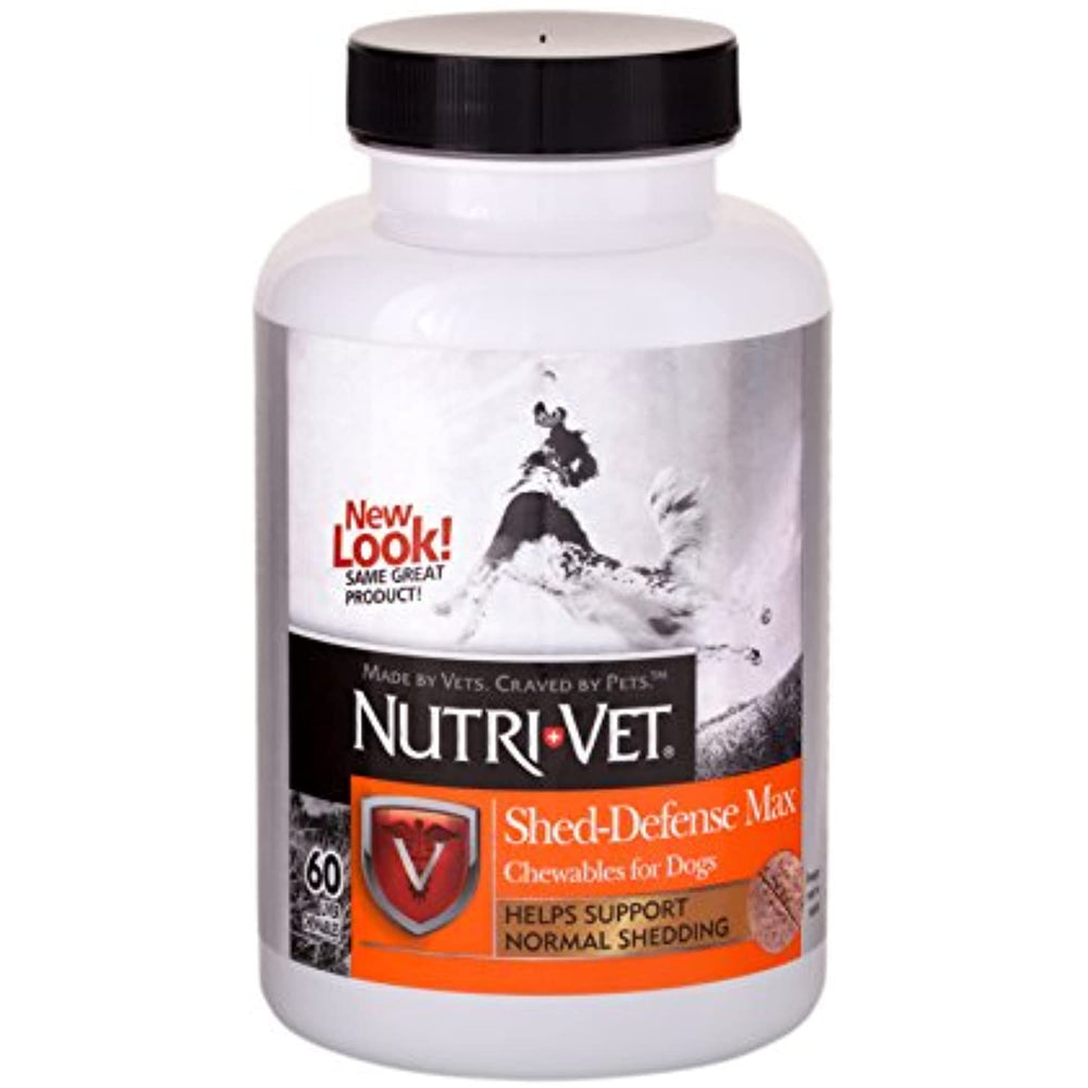 Nutri-Vet Shed-Defense Max Chewables For Dogs, 60 Count