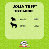 Jolly Pets Tuff Tosser Bouncing Ball Tog Toy/Treat Holder, 3 Inches, Red
