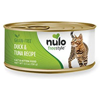 Nulo FreeStyle Grain-Free Duck & Tuna Recipe Cat Food, Case of 24 5.5-Ounce Cans (63AD05)