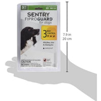 SENTRY Fiproguard for Dogs, Flea and Tick Prevention for Dogs (23-44 Pounds), Includes 3 Month Supply of Topical Flea Treatments