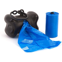 
              Bags on Board Dog Poop Bags Dispenser with 30 Refill Bags | Bone Design Attaches to Most Leashes
            