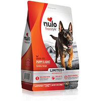 Nulo All Natural Dog Food: Freestyle Limited Plus Grain Free Puppy & Adult Dry Dog Food - Allergy Sensitive Non GMO Turkey Recipe - 4 lb Bag (51LT04)