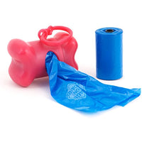 
              Bags on Board Dog Waste Bag Bone Dispenser with 30 Refill Bags, PINK
            