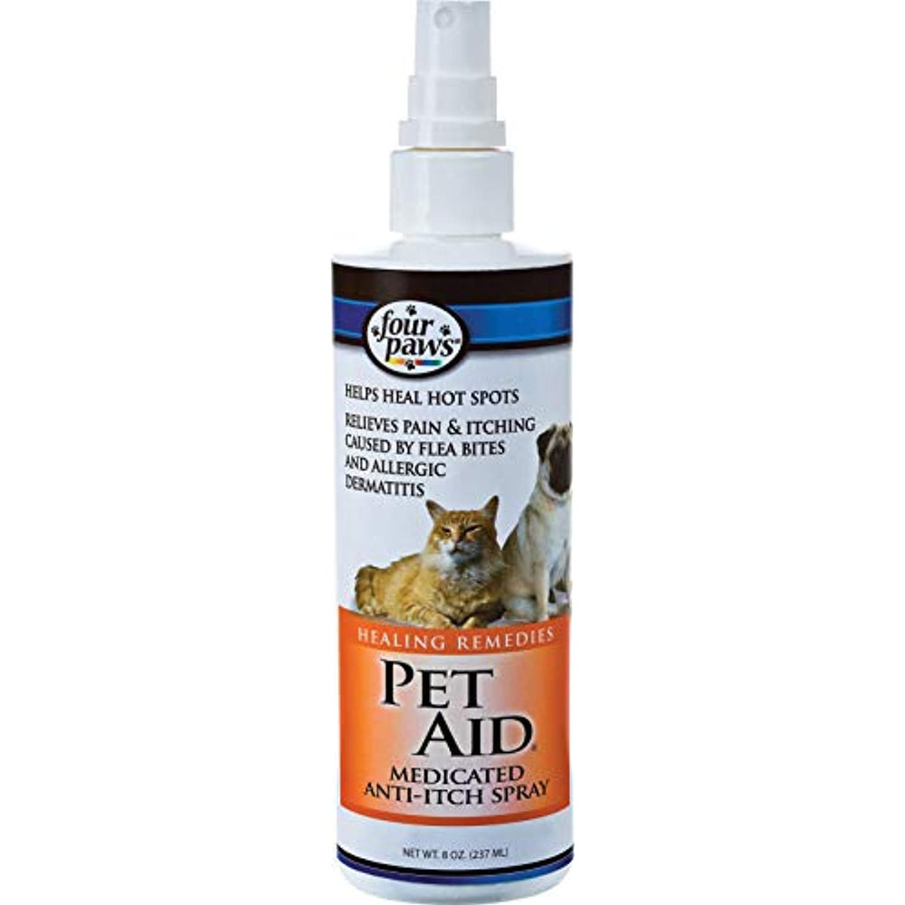 Best Quality Pet Aid Anti-Itch Spray / Size 8 Ounces By Four Paws