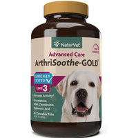 
              NaturVet ArthriSoothe-Gold Level 3, MSM and Glucosamine for Dogs and Cats, Advanced Joint Care Support Supplement with Chondroitin and Omega 3, Clinically Tested, Chewable Tablets, Made in The USA
            