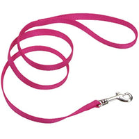 Coastal - Single-Ply Dog Leash, Pink Flamingo, 5/8" x 6'