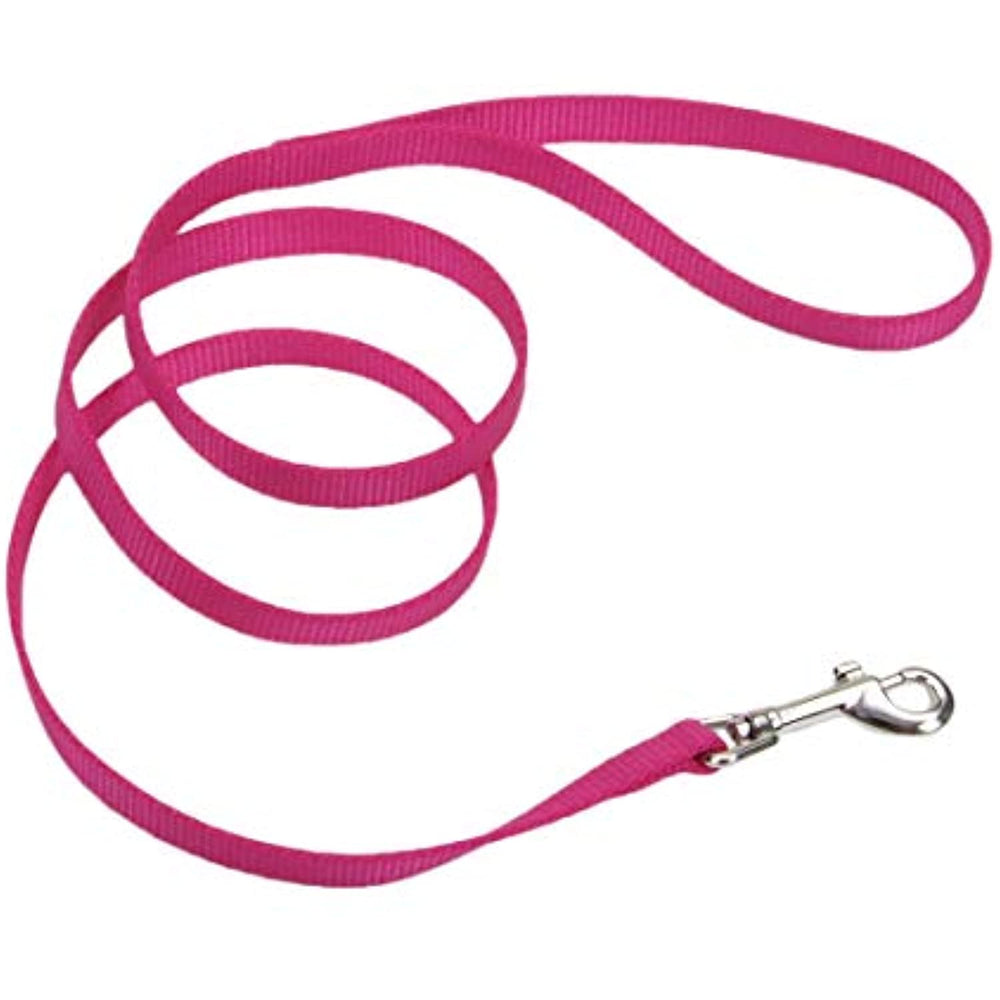 Coastal - Single-Ply Dog Leash, Pink Flamingo, 5/8