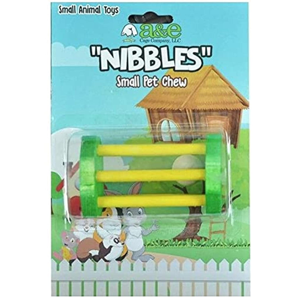 AE Cage Company Wooden Barrel Puzzle Chew Toy 1 Count