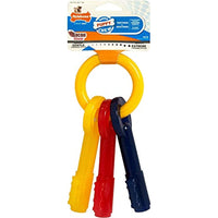 
              Nylabone Just For Puppies Extra Small Key Ring Bone Puppy Dog Teething Chew Toy
            