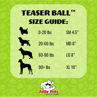 
              Jolly Pets Teaser Ball Dog Toy, Small/4.5 Inches, Purple
            