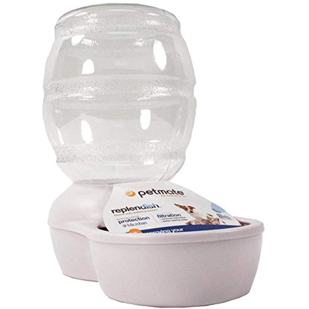 Petmate Replendish Waterer - Pearl White 1 Gallon