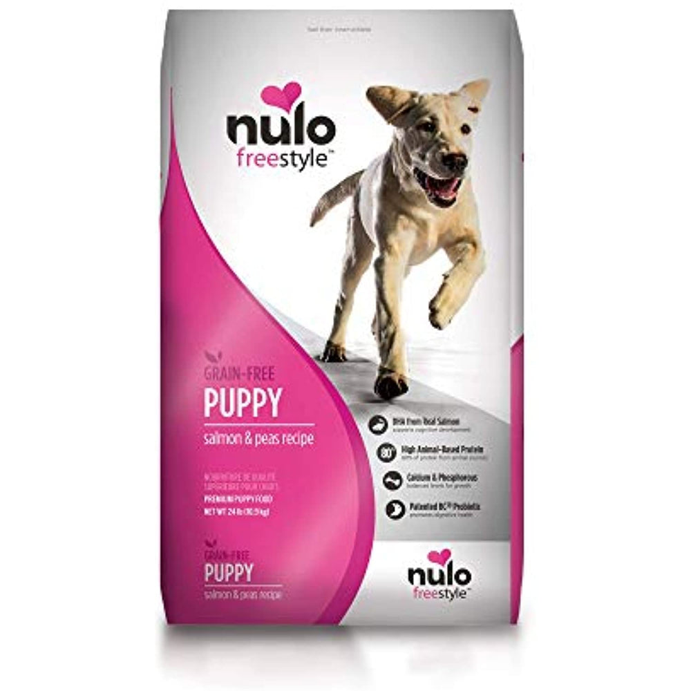 Nulo Puppy Food Grain Free Dry Food With Bc30 Probiotic And Dha (Salmon And Peas Recipe, 24Lb Bag)