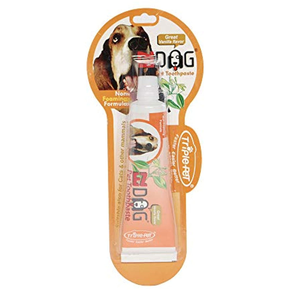 EZ DOG Toothpaste For Dogs | Dental Care For Dogs For Fresh Breath | Dogs Love the Taste | Vanilla Mint Dog Toothpaste