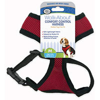 Four Paws Comfort Control Dog Harness Red Medium