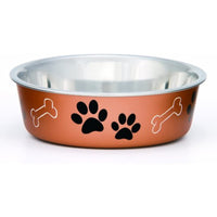Loving Pets Metallic Bella Bowl, Medium, Copper