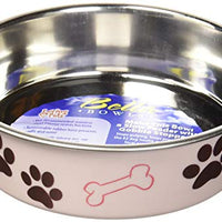 Loving Pets Bella Bowl for Dogs, Medium, Paparazzi Pink