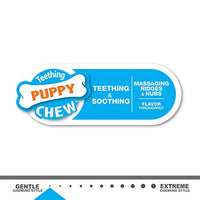 Nylabone Puppy Chew Spin Tug & Play Toy Peanut Butter Flavor Medium/Wolf - Up to 35 lbs.