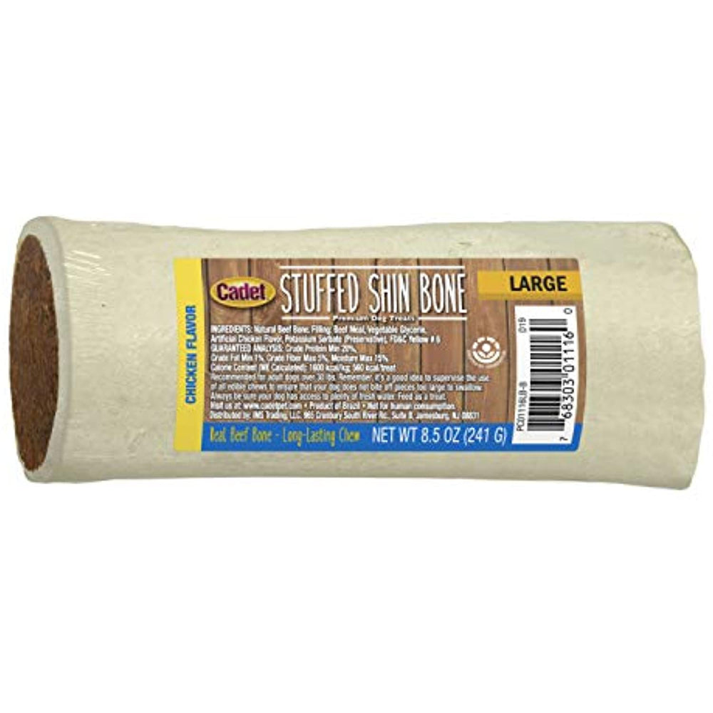 Ims Trading Cadet Shrink Wrapped Sterilized Chicken Stuffed Bone For Dogs, 5-6
