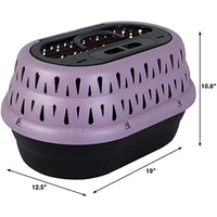 Petmate Top Load Pet Carrier for Cats, 19 Inches Long, Holds Pets Up to 10 Pounds, Purple