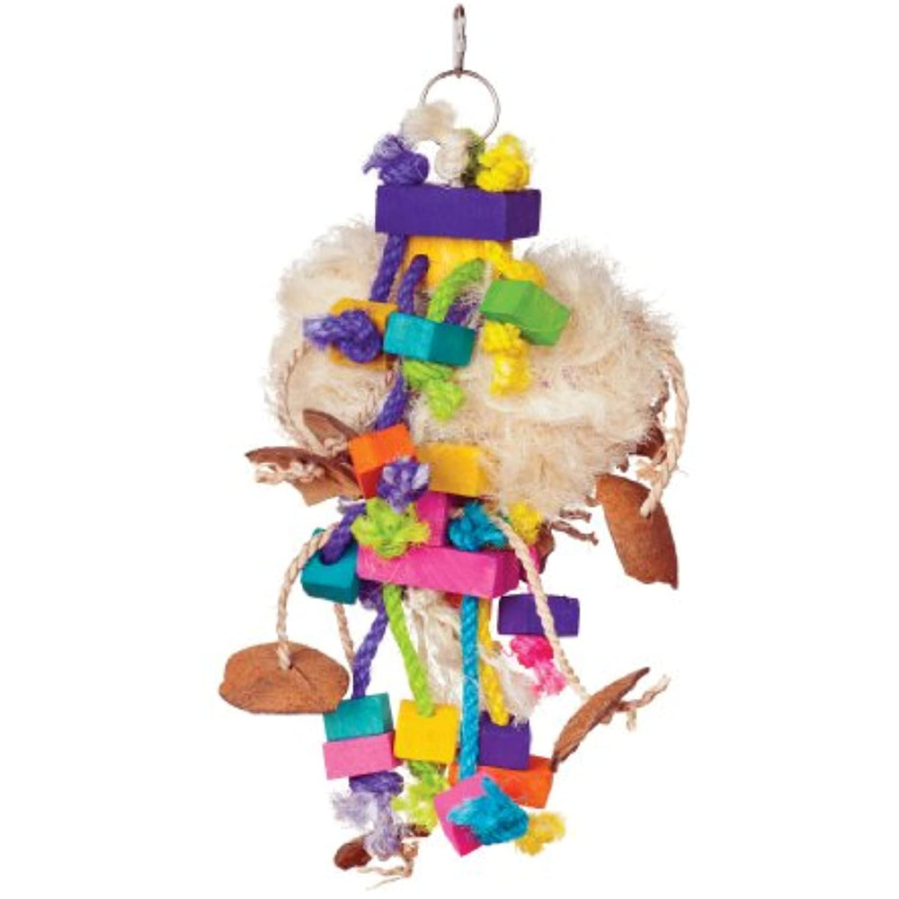 Prevue Hendryx 62375 Bodacious Bites Tough Puff Bird Toy