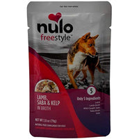 Nulo Freestyle Grain Free Gourmet Natural Dog Food Complement | Lamb Saba Kelp | 2.8 Ounces - Case of 24