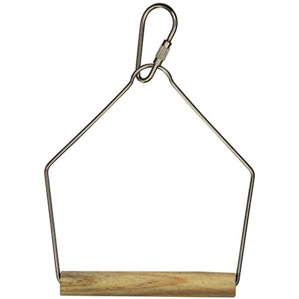 Prevue Pet Products BPV387 Natural Wood Birdie Basics Birch/Wire Swing, 3 by 4-Inch