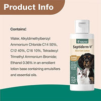 
              NaturVet Septiderm-V Skin Care Lotion for Dogs & Cats – Pet Health Supplement for Dermatitis, Dog Skin Allergies, Itching, Hot Spots, Cat Rashes – Pet Lotion, Grooming Aid – 4 Oz.
            