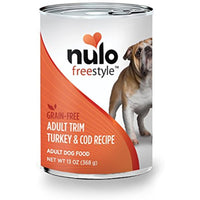 
              Nulo Adult Trim Grain Free Canned Wet Dog Food (Turkey & Cod Recipe, 13 oz, Case of 12)
            